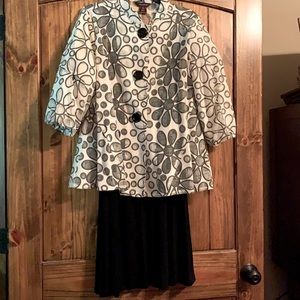 Black dress with jacket